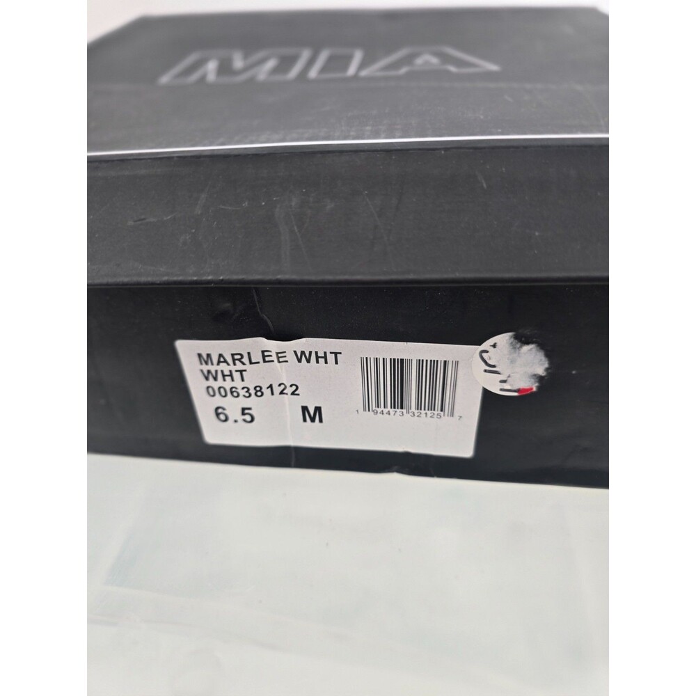 Mia Boots Womens 6.5 M Marlee Combat Platform Chunky Black Lace Zip White NIB - Picture 2 of 6